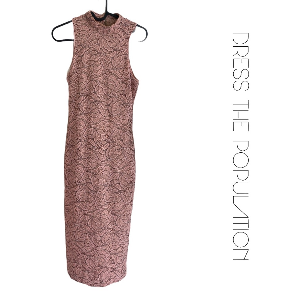 Dress the Population Pink Dress